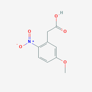 5-Methoxy-2-nitrophenylacetic Acid chemical structure (CAS 20876-29-3)