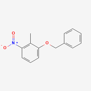 1-Benzyloxy-2-methyl-3-nitrobenzene chemical structure (CAS 20876-37-3)