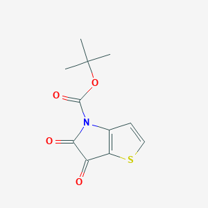 tert-Butyl 5,6-dioxo-5,6-dihydro-4H-thieno[3,2-b]pyrrole-4-carboxylate chemical structure (CAS 2088056-12-4)