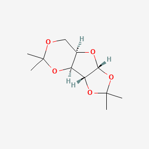 (3aR,3bS,7aR,8aR)-2,2,5,5-Tetramethyltetrahydro-7H-[1,3]dioxolo[4',5':4,5]furo[3,2-d][1,3]dioxine chemical structure (CAS 20881-04-3)