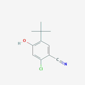 5-(tert-Butyl)-2-chloro-4-hydroxybenzonitrile chemical structure (CAS 2088367-56-8)
