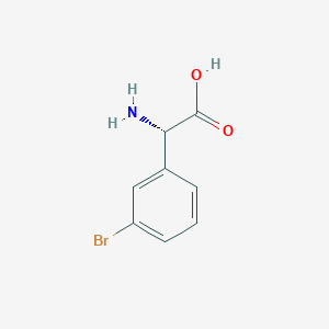 (S)-2-Amino-2-(3-bromophenyl)acetic acid chemical structure (CAS 2088419-03-6)