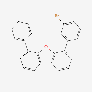 4-(3-Bromophenyl)-6-phenyldibenzo[b,d]furan chemical structure (CAS 2088537-45-3)