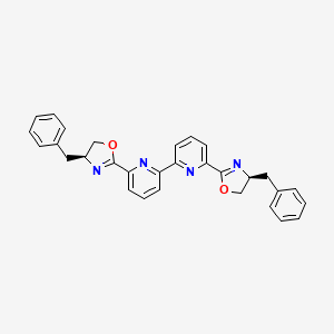 6,6'-Bis((S)-4-benzyl-4,5-dihydrooxazol-2-yl)-2,2'-bipyridine chemical structure (CAS 2088982-18-5)