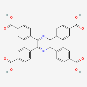 4,4',4'',4'''-(Pyrazine-2,3,5,6-tetrayl)tetrabenzoic acid chemical structure (CAS 2089016-10-2)