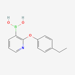 (2-(4-Ethylphenoxy)pyridin-3-yl)boronic acid chemical structure (CAS 2089158-08-5)