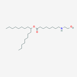Heptadecan-9-yl 8-((2-hydroxyethyl)amino)octanoate chemical structure (CAS 2089253-23-4)