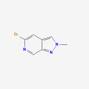 5-Bromo-2-methyl-2H-pyrazolo[3,4-c]pyridine chemical structure (CAS 2089292-88-4)