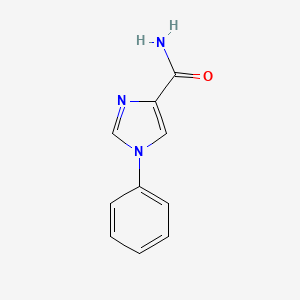 1-Phenyl-1H-imidazole-4-carboxamide chemical structure (CAS 2089300-98-9)