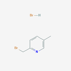 2-(Bromomethyl)-5-methylpyridine hydrobromide chemical structure (CAS 2089315-69-3)