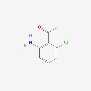 1-(2-Amino-6-chlorophenyl)ethanone chemical structure (CAS 20895-91-4)