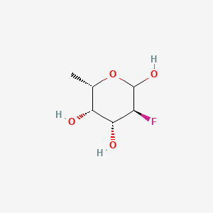 rel-(3S,4R,5S,6S)-3-Fluoro-6-methyltetrahydro-2H-pyran-2,4,5-triol chemical structure (CAS 2089647-47-0)