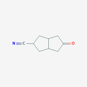 5-Oxooctahydropentalene-2-carbonitrile chemical structure (CAS 2089649-08-9)