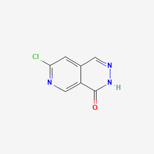 7-Chloropyrido[3,4-d]pyridazin-4(3H)-one chemical structure (CAS 2090040-09-6)