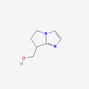 (6,7-Dihydro-5H-pyrrolo[1,2-a]imidazol-7-yl)methanol chemical structure (CAS 2090447-60-0)