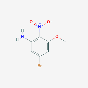 5-Bromo-3-methoxy-2-nitroaniline chemical structure (CAS 2090955-25-0)
