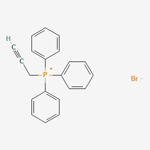 Triphenyl(prop-2-yn-1-yl)phosphonium bromide chemical structure (CAS 2091-46-5)