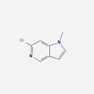 6-Bromo-1-methyl-1H-pyrrolo[3,2-c]pyridine chemical structure (CAS 2091221-98-4)