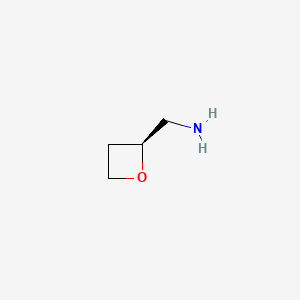 (S)-Oxetan-2-ylmethanamine chemical structure (CAS 2091328-57-1)