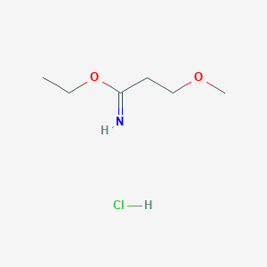 Ethyl 3-methoxypropanimidate hydrochloride chemical structure (CAS 20914-90-3)