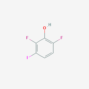 2,6-Difluoro-3-iodophenol chemical structure (CAS 2091451-98-6)