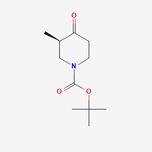 tert-Butyl (R)-3-methyl-4-oxopiperidine-1-carboxylate chemical structure (CAS 2091951-57-2)