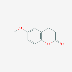 6-Methoxychroman-2-one chemical structure (CAS 20920-98-3)