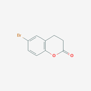 6-Bromochroman-2-one chemical structure (CAS 20921-00-0)