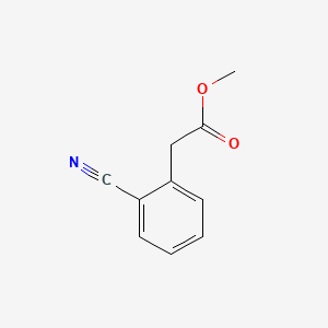 Methyl 2-(2-cyanophenyl)acetate chemical structure (CAS 20921-96-4)