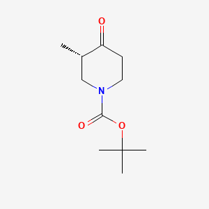 tert-Butyl (S)-3-methyl-4-oxopiperidine-1-carboxylate chemical structure (CAS 2092486-33-2)