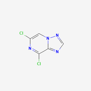 6,8-Dichloro-[1,2,4]triazolo[1,5-a]pyrazine chemical structure (CAS 2092807-41-3)