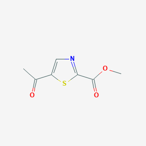 Methyl 5-acetylthiazole-2-carboxylate chemical structure (CAS 2092850-81-0)