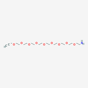 3,6,9,12,15,18,21,24,27-Nonaoxatriacont-29-yn-1-amine chemical structure (CAS 2093153-98-9)
