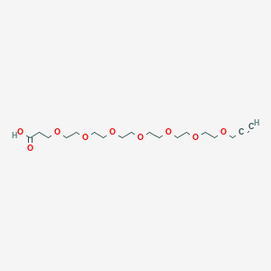 Propargyl-peg7-acid chemical structure (CAS 2093154-00-6)