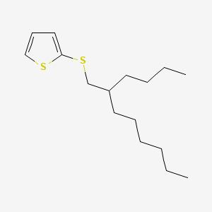 2-((2-Butyloctyl)thio)thiophene chemical structure (CAS 2093197-82-9)