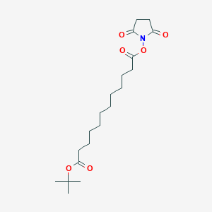 1-tert-Butyl 12-(2,5-dioxopyrrolidin-1-yl) dodecanedioate chemical structure (CAS 2093277-79-1)