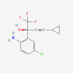 (S)-2-(2-Amino-5-chlorophenyl)-4-cyclopropyl-1,1,1-trifluorobut-3-yn-2-ol chemical structure (CAS 209414-27-7)