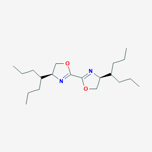 (4S,4'S)-4,4'-Di(heptan-4-yl)-4,4',5,5'-tetrahydro-2,2'-bioxazole chemical structure (CAS 2094476-37-4)