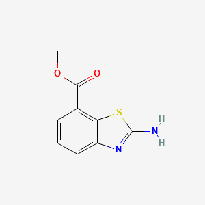Methyl 2-aminobenzo[d]thiazole-7-carboxylate chemical structure (CAS 209459-11-0)