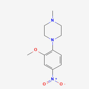 1-(2-Methoxy-4-nitrophenyl)-4-methylpiperazine chemical structure (CAS 209482-01-9)