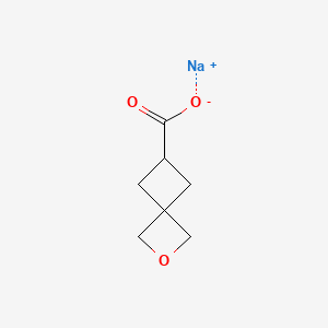 Sodium 2-oxaspiro[3.3]heptane-6-carboxylate chemical structure (CAS 2095409-78-0)