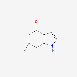 6,6-Dimethyl-6,7-dihydro-1H-indol-4(5H)-one chemical structure (CAS 20955-75-3)