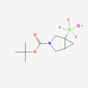 Potassium (3-(tert-butoxycarbonyl)-3-azabicyclo[3.1.0]hexan-1-yl)trifluoroborate chemical structure (CAS 2095504-38-2)