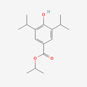 Isopropyl 4-hydroxy-3,5-diisopropylbenzoate chemical structure (CAS 2095678-97-8)