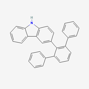 3-([1,1':3',1''-Terphenyl]-2'-yl)-9H-carbazole chemical structure (CAS 2095693-43-7)