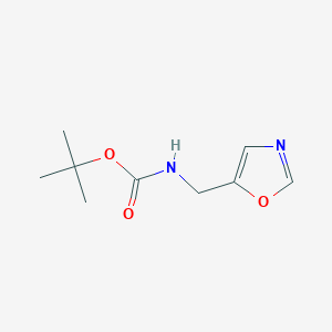tert-Butyl (oxazol-5-ylmethyl)carbamate chemical structure (CAS 209589-20-8)
