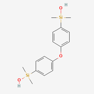 (Oxybis(4,1-phenylene))bis(dimethylsilanol) chemical structure (CAS 2096-54-0)