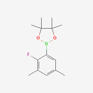 2-(2-Fluoro-3,5-dimethylphenyl)-4,4,5,5-tetramethyl-1,3,2-dioxaborolane chemical structure (CAS 2096341-90-9)