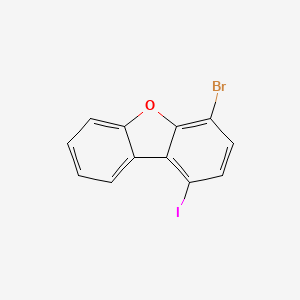 4-Bromo-1-iododibenzo[b,d]furan chemical structure (CAS 2096506-51-1)