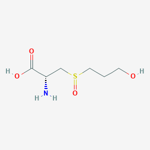 (2R)-2-Amino-3-((3-hydroxypropyl)sulfinyl)propanoic acid chemical structure (CAS 209665-22-5)